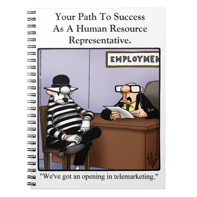 Funny Workplace Humour Notebook  (Front)