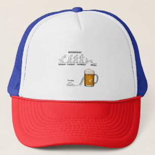  Funny Workweek Evolution Beer Trucker Hat