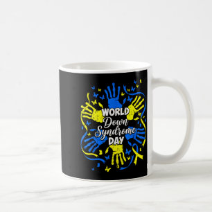 Funny world down syndrome awareness kids boys girl coffee mug