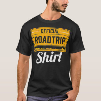 Funny World Traveler Gift Official Road Trip  T-Shirt