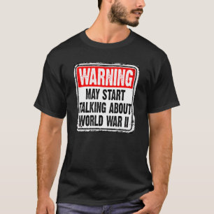 Funny World War Two History Teacher Historian Stud T-Shirt