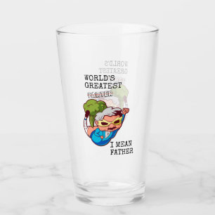 Funny World's Greatest Farter I Mean Father Glass