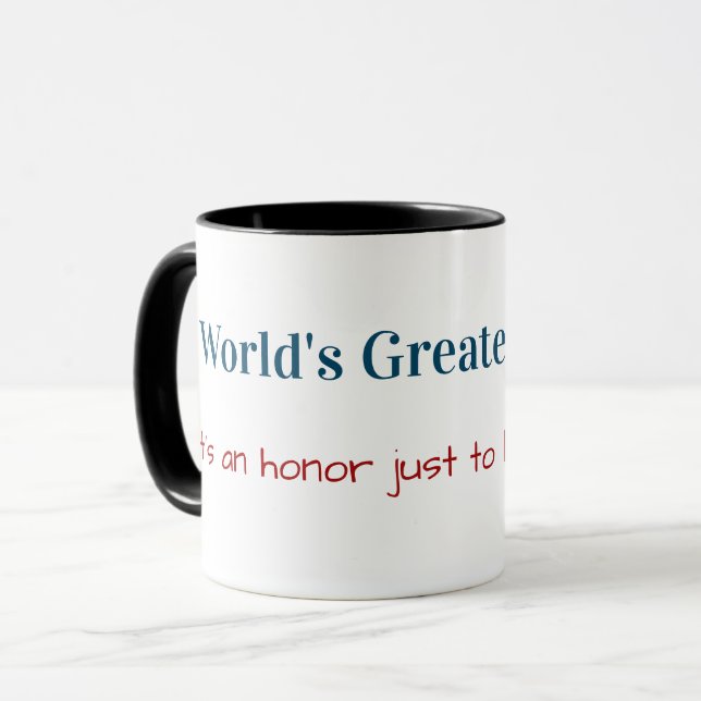 Funny |World's Greatest Father|award Father's Day Mug (Front Left)