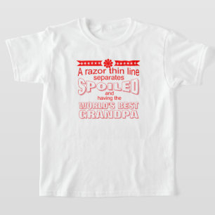 funny world's greatest spoiler grandpa T-Shirt