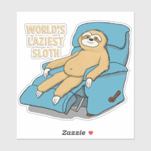 Funny World's Laziest Sloth in Recliner