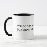 Funny Worlds Okayest Accountant Custom Name