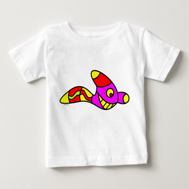 funny worm shirt (Front)