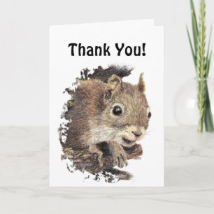 Funny, Would Have Gone Nuts!  Thank You Squirrel Card