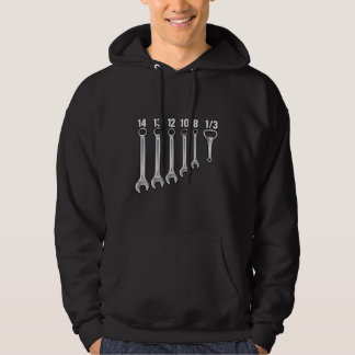 Funny Wrench Mechanics Tools Graphic Hoodie