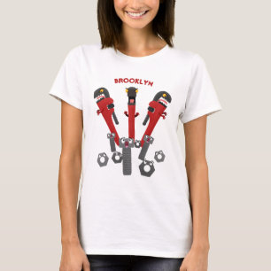 Funny wrench monster tools humour cartoon  T-Shirt