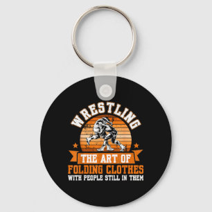 Funny Wrestling Apparel For Men Women Kids Key Ring
