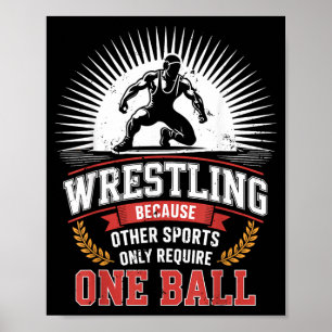 Funny Wrestling Because Other Sports Only Require Poster
