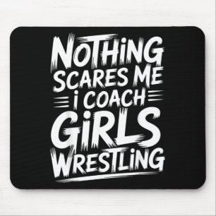 Funny Wrestling Coach Art for Men Women Coach Mouse Pad