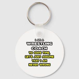 Funny Wrestling Coach T-Shirts and Gifts Key Ring