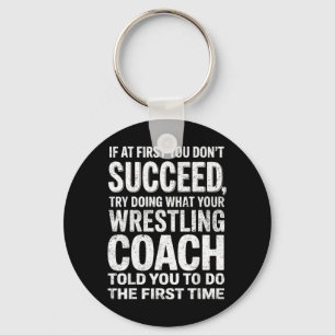 Funny Wrestling Coach Wrestler Martial Arts Combat Key Ring