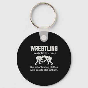 Funny Wrestling Definition Wrestler Boys Mens Teen Key Ring