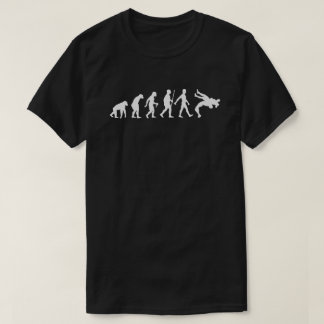 Funny Wrestling  Judo Wrestler Human Evolution  T-Shirt