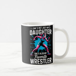 Funny Wrestling Mum Dad Daughter Girl Wrestler Coffee Mug