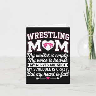 Funny Wrestling Mum Wrestler Mother Martial Arts Card