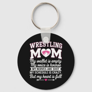 Funny Wrestling Mum Wrestler Mother Martial Arts Key Ring