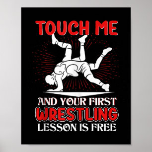 Funny Wrestling Wrestling Coach Sports Gifts Tank Poster