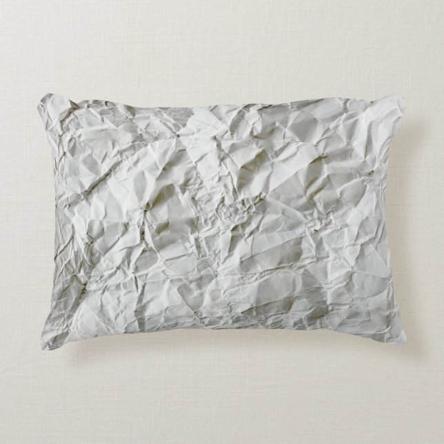 Funny wrinkled paper decorative cushion (Front)