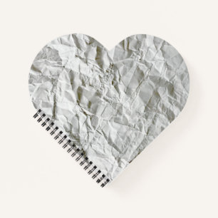 Funny wrinkled paper notebook