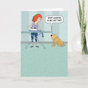 Funny Wrinkly Dog Birthday Card