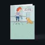 Funny Wrinkly Shar-Pei Dog Birthday Card<br><div class="desc">Here's a funny birthday card featuring a wrinkly Shar-Pei,  who doesn't like the thought of having its wrinkles ironed. Be proud of those wrinkles,  Dog!  

Thanks for choosing this original design by © Chuck Ingwersen. I post cartoons every day on Instagram: https://www.instagram.com/captainscratchy</div>