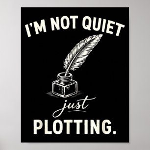 Funny writer saying novelist author humor books poster