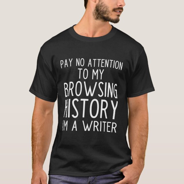 Funny writer t-shirt (Front)