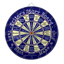 Funny Writers Authors Story Board Novelty Dartboard