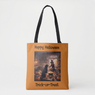 Funny Wtich dog and friend raid the Kitchen Tote Bag