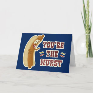 Funny Wurst Bratwurst Oktoberfest Humour Card