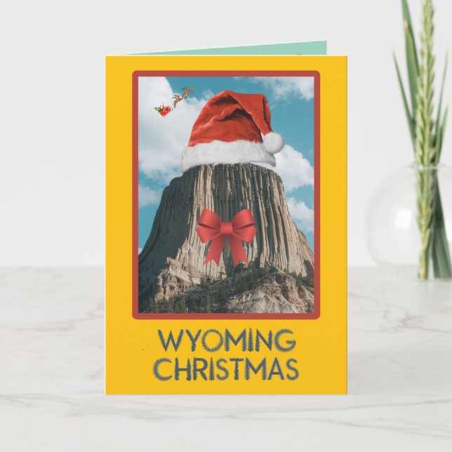 Funny Wyoming  Christmas Card (Front)