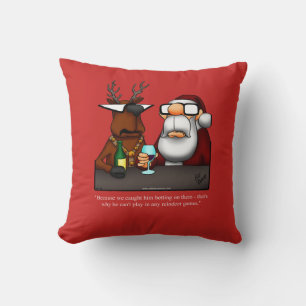 Funny X-mas Humour Christmas Pillow