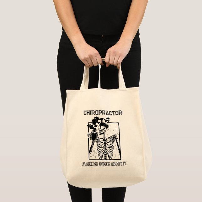 Funny X-ray Customisable Medical Job Chiropractor Tote Bag (Front (Product))