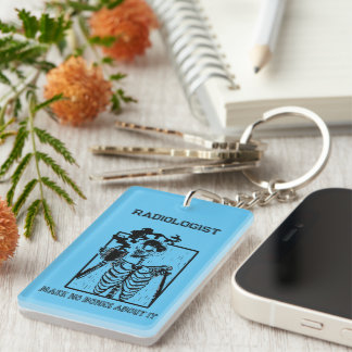 Funny X-ray Customisable Medical Job Radiologist Key Ring