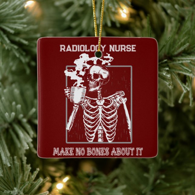 Funny X-ray Customisable Medical Job Radiology RN Ceramic Ornament (Tree)