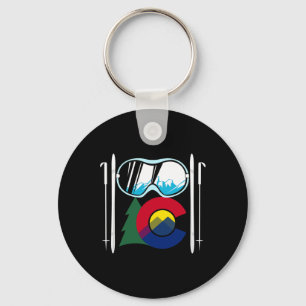 Funny Xc Skiing Cross-country Ski Gift Key Ring