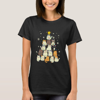 Funny Xmas Adult Christmas Cat Tree T-Shirt