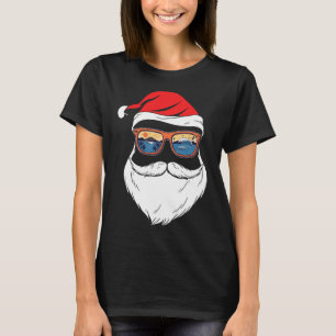 Funny Xmas Christmas In July Summer Santa T-Shirt