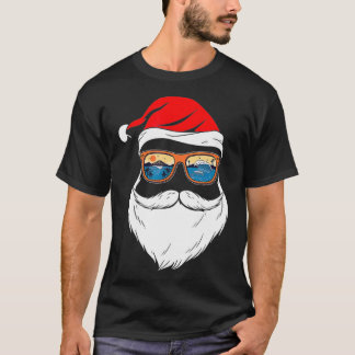 Funny XMAS Christmas in July Summer Santa  T-Shirt