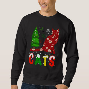 Funny Xmas Christmas Tee For Cat Lover Cat Santa H