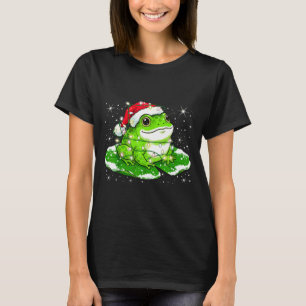 Funny Xmas Lights Frog Cute Toad Frogs Women Men K T-Shirt