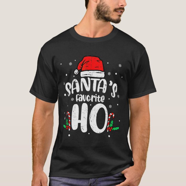 Funny Xmas Naughty Dirty Adult Humor Pj Christmas  T-Shirt (Front)