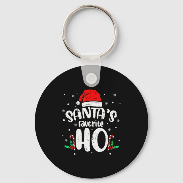 Funny Xmas Naughty Dirty Adult Humour Pj Christmas Key Ring (Front)