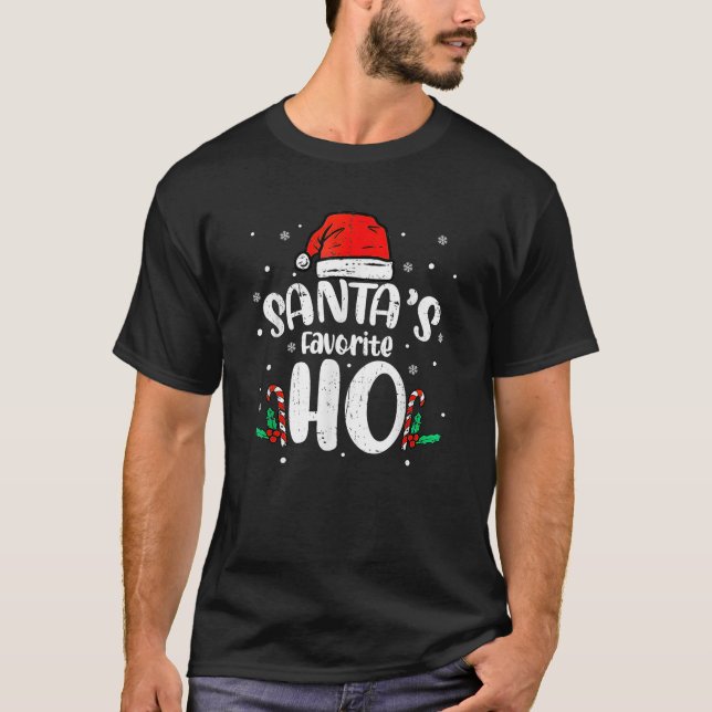 Funny Xmas Naughty Dirty Adult Humour PJ Christmas T-Shirt (Front)