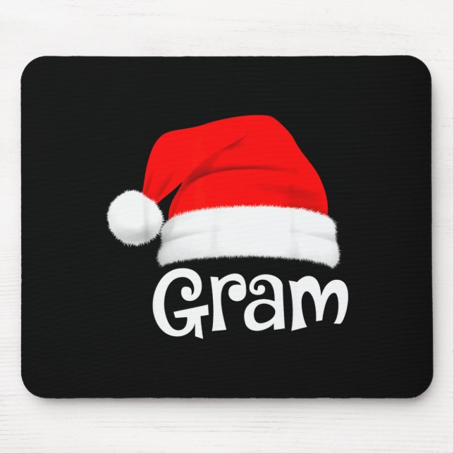 Funny Xmas Pajama Group Matching Gram Christmas Ha Mouse Pad (Front)