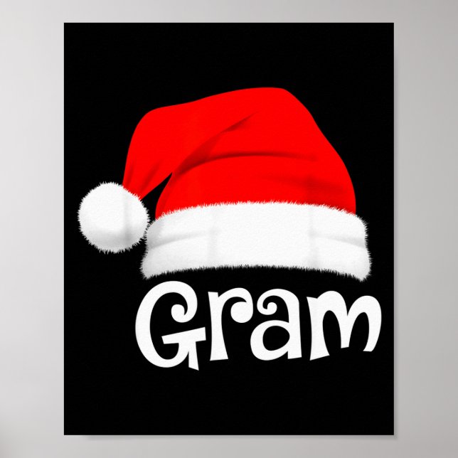 Funny Xmas Pajama Group Matching Gram Christmas Ha Poster (Front)
